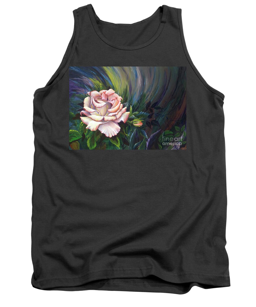 Rose Tank Top featuring the painting Evangel of Hope by Nancy Cupp