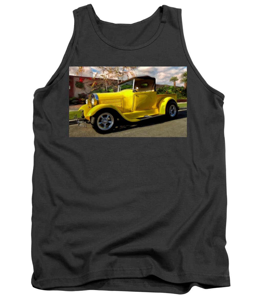 1928 Ford Pick Up Tank Top featuring the painting First Love by Michael Pickett