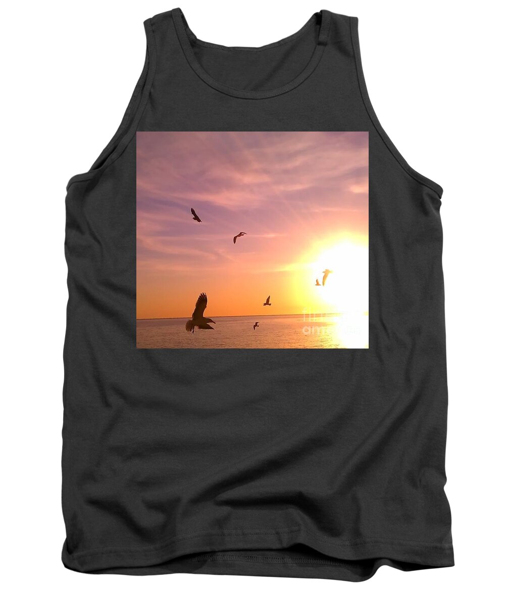 Landscape Tank Top featuring the photograph Flight into the light by Chris Tarpening