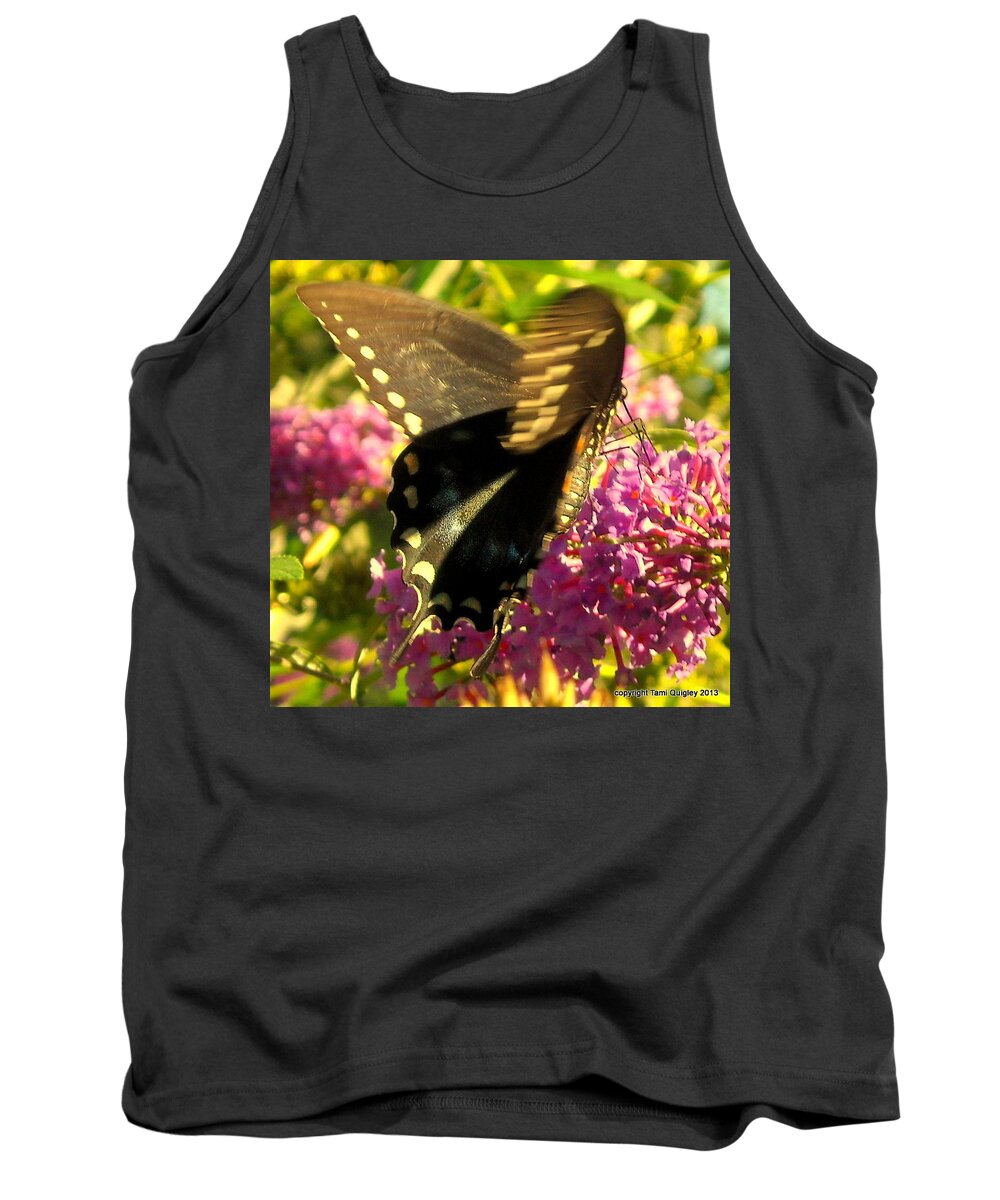 Butterfly Tank Top featuring the photograph Fluid Beauty by Tami Quigley