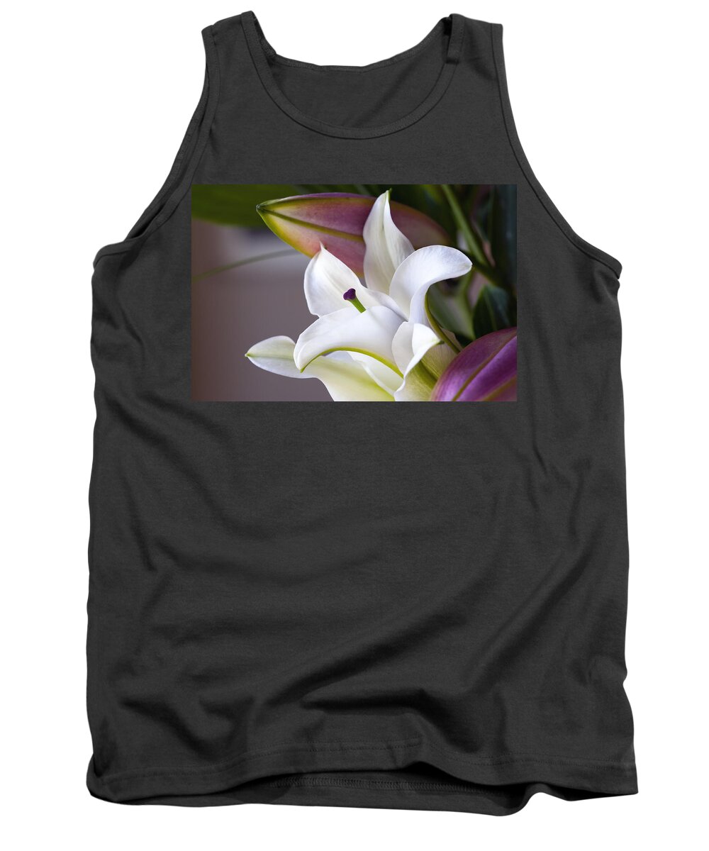 Botanicals Tank Top featuring the photograph Fragrant Lily by Linda Dunn