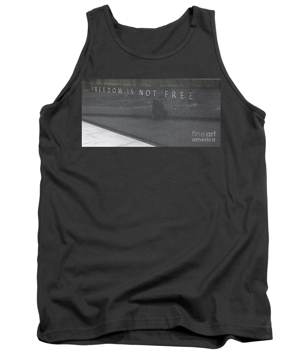 Washington Tank Top featuring the photograph Freedom Is Not Free by Steven Ralser