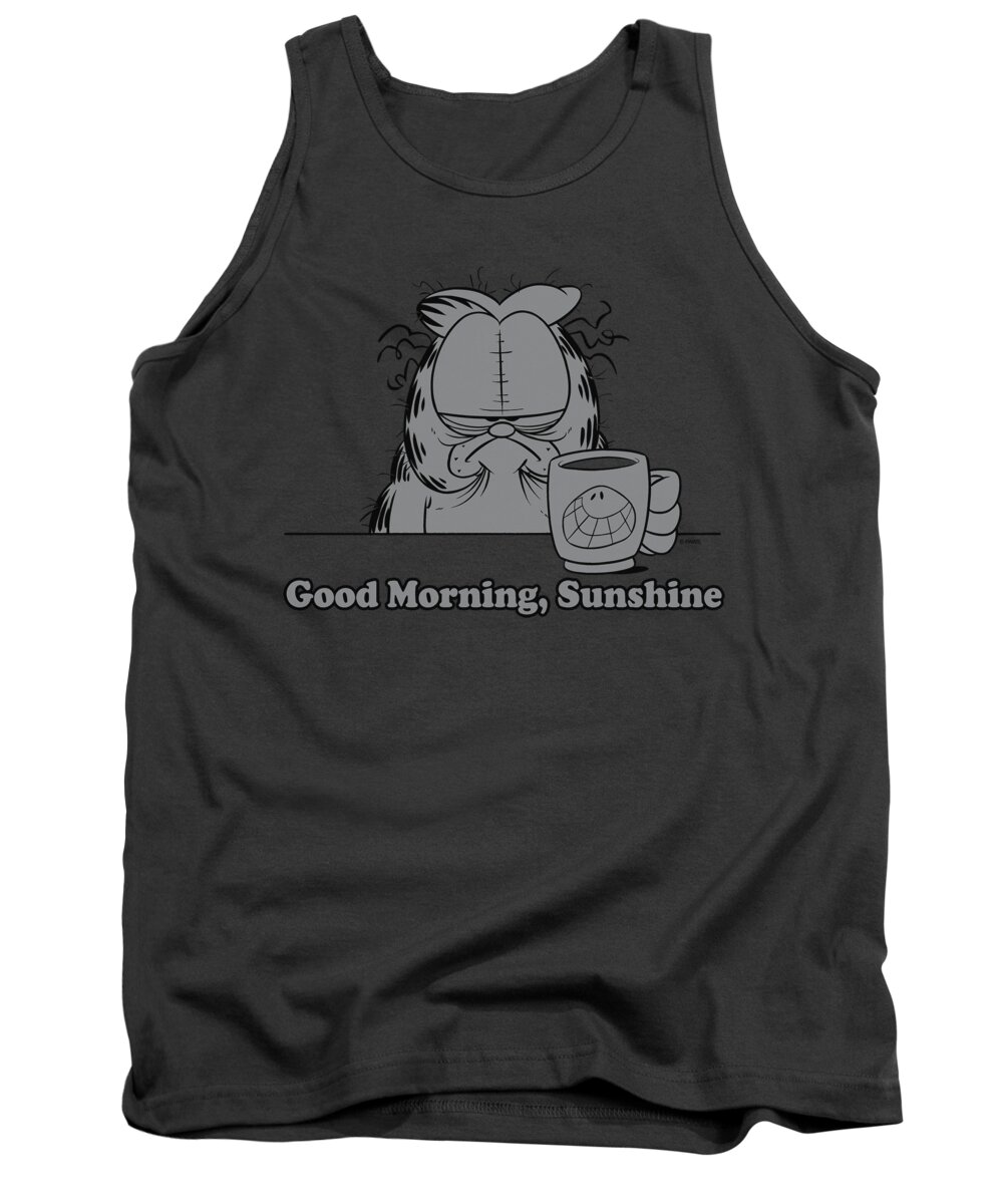 Garfield Tank Top featuring the digital art Garfield - Good Morning Sunshine by Brand A