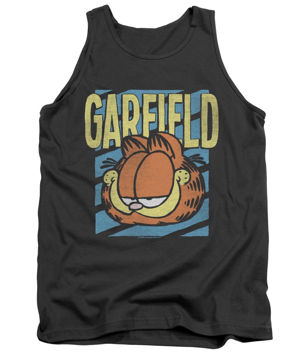Garfield Tank Top featuring the digital art Garfield - Rad Garfield by Brand A