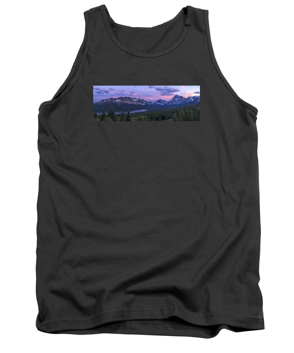 Glacier Glow Tank Top featuring the photograph Glacier Glow by Chad Dutson
