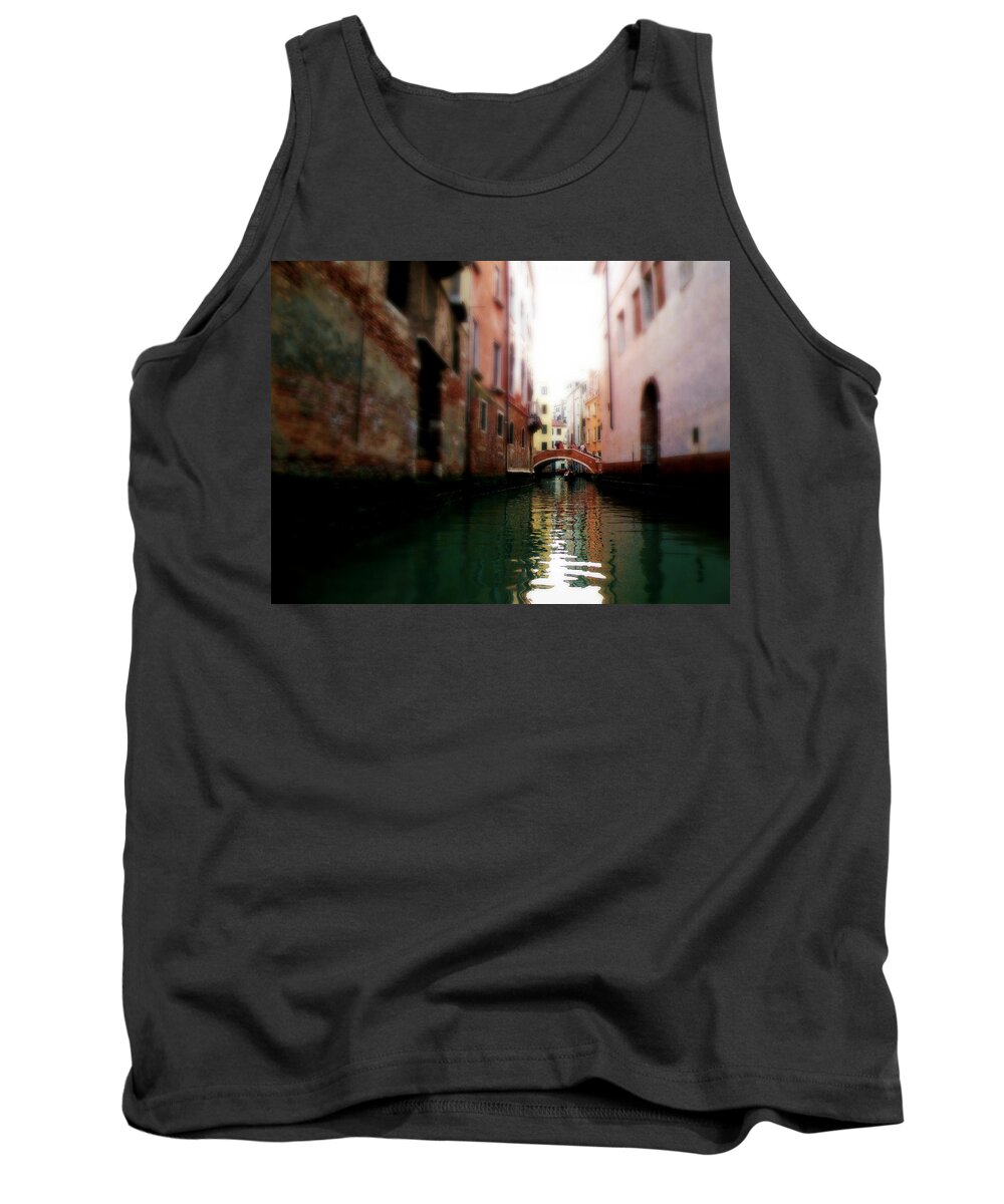 Gliding Along The Canal Tank Top featuring the photograph Gliding Along the Canal by Micki Findlay