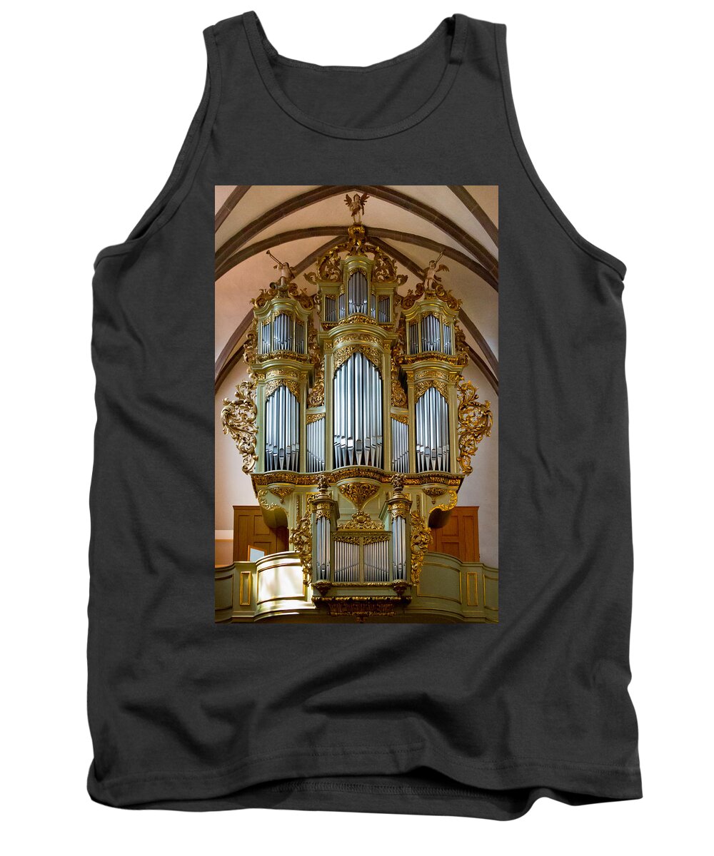 Orgue Tank Top featuring the photograph Glorious in gold by Jenny Setchell