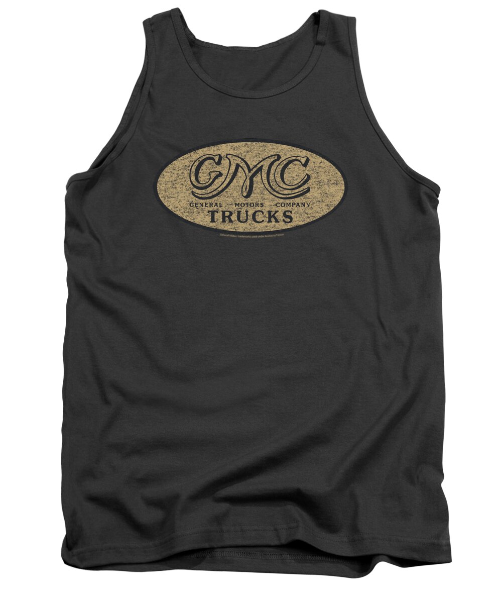  Tank Top featuring the digital art Gmc - Vintage Oval Logo by Brand A