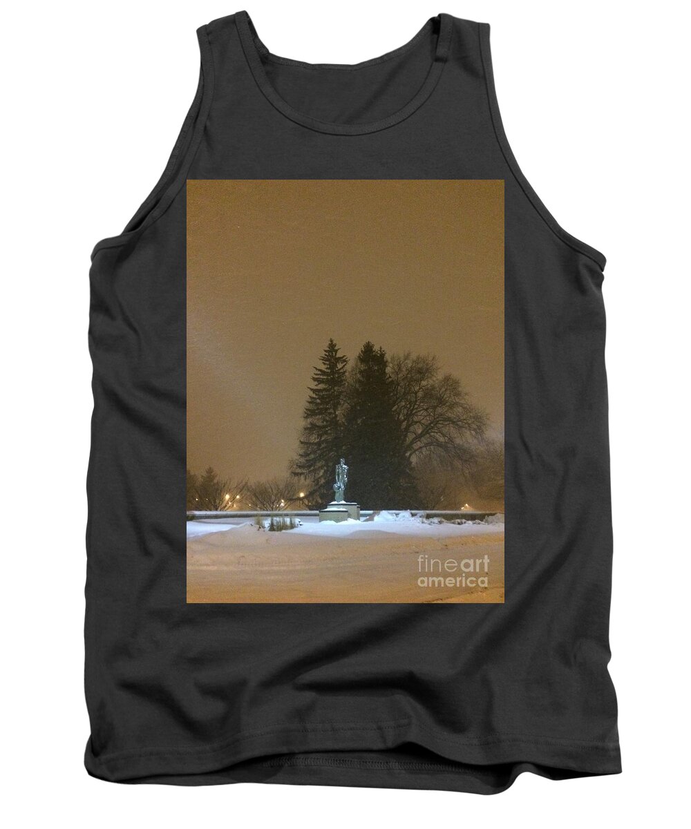 Sparty Tank Top featuring the photograph Golden Night by Joseph Yarbrough