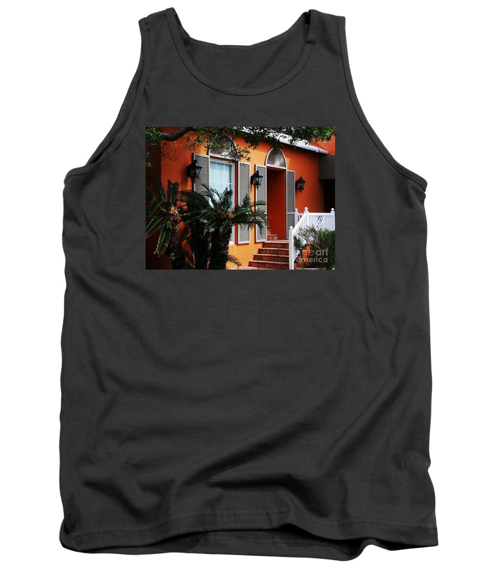 Grotto Bay Tank Top featuring the photograph Grotto Bay Resort Bermuda Vision # 2 by Marcus Dagan