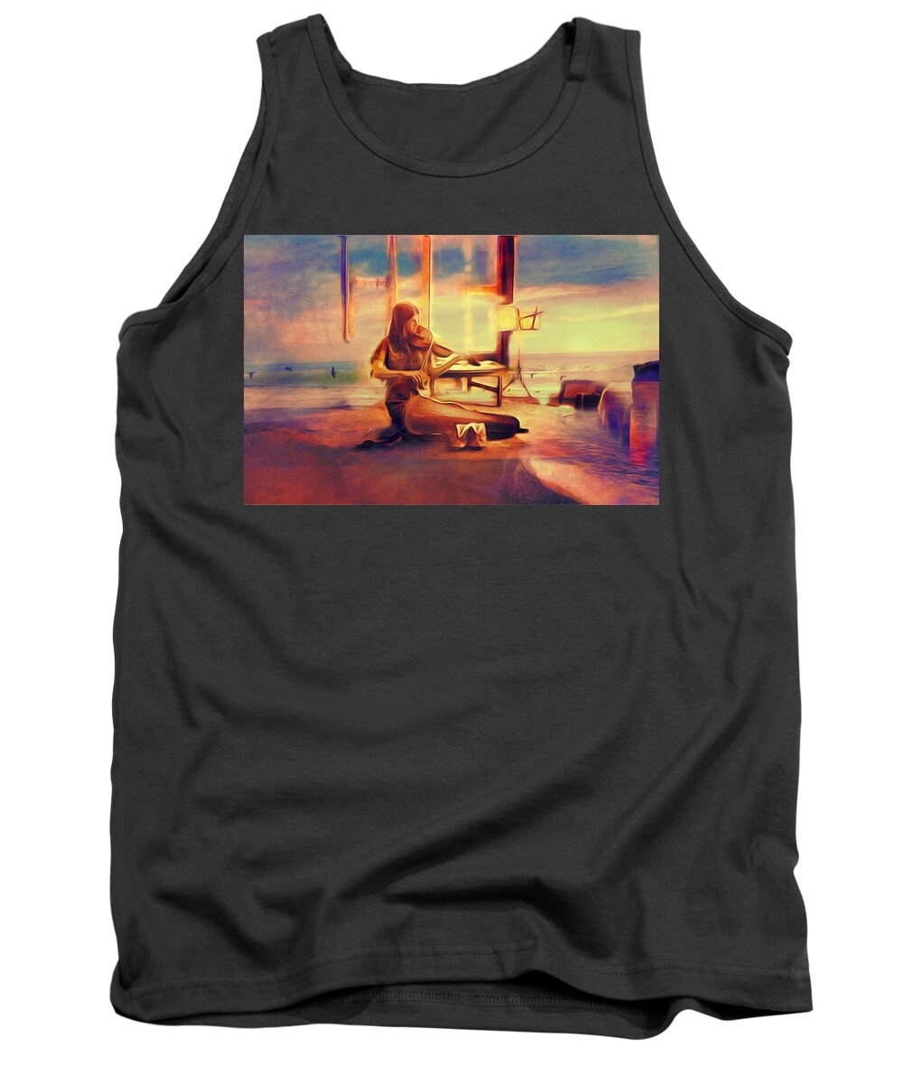 Violin Tank Top featuring the photograph Gypsy by Suzy Norris