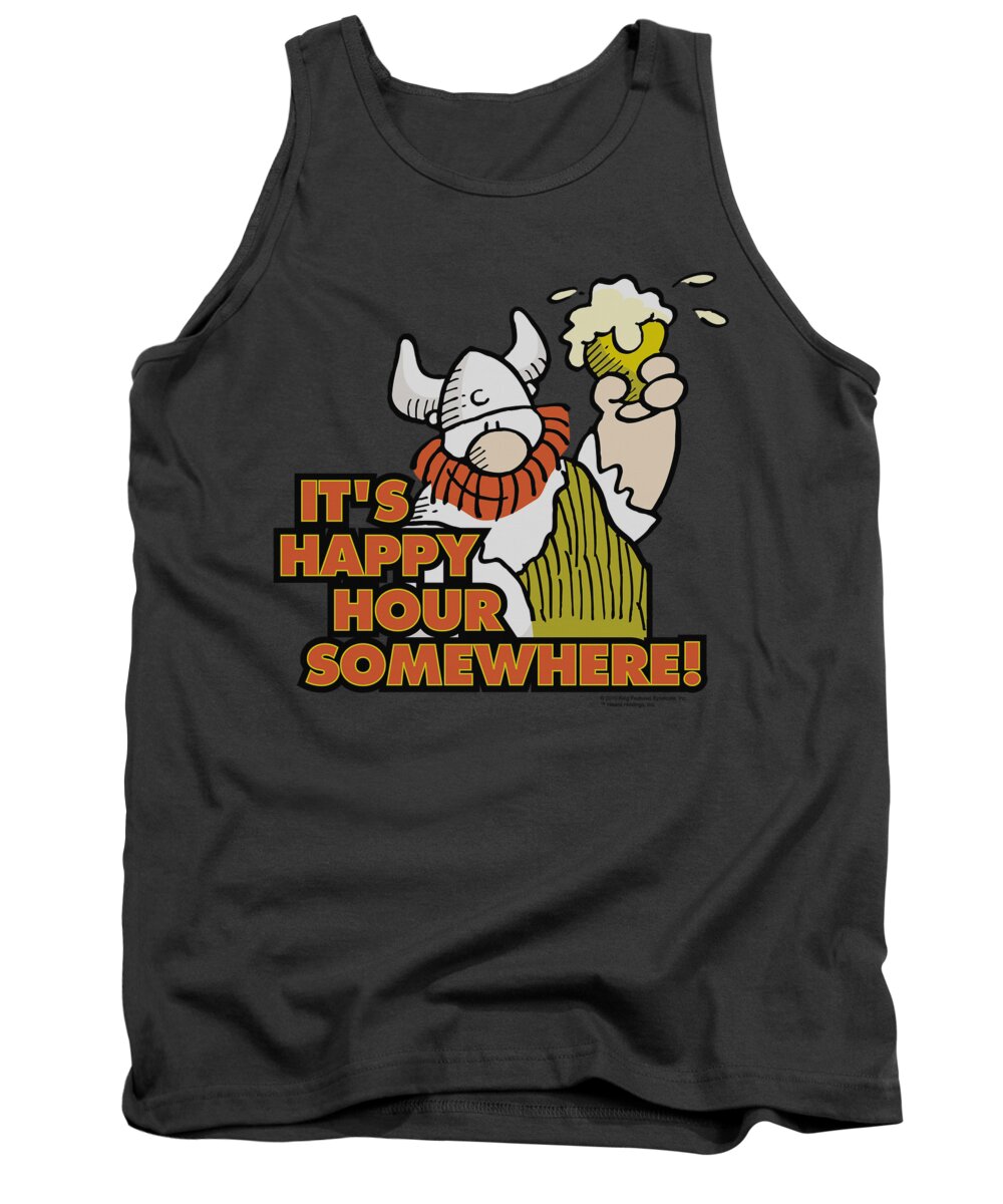  Tank Top featuring the digital art Hagar The Horrible - Happy Hour by Brand A