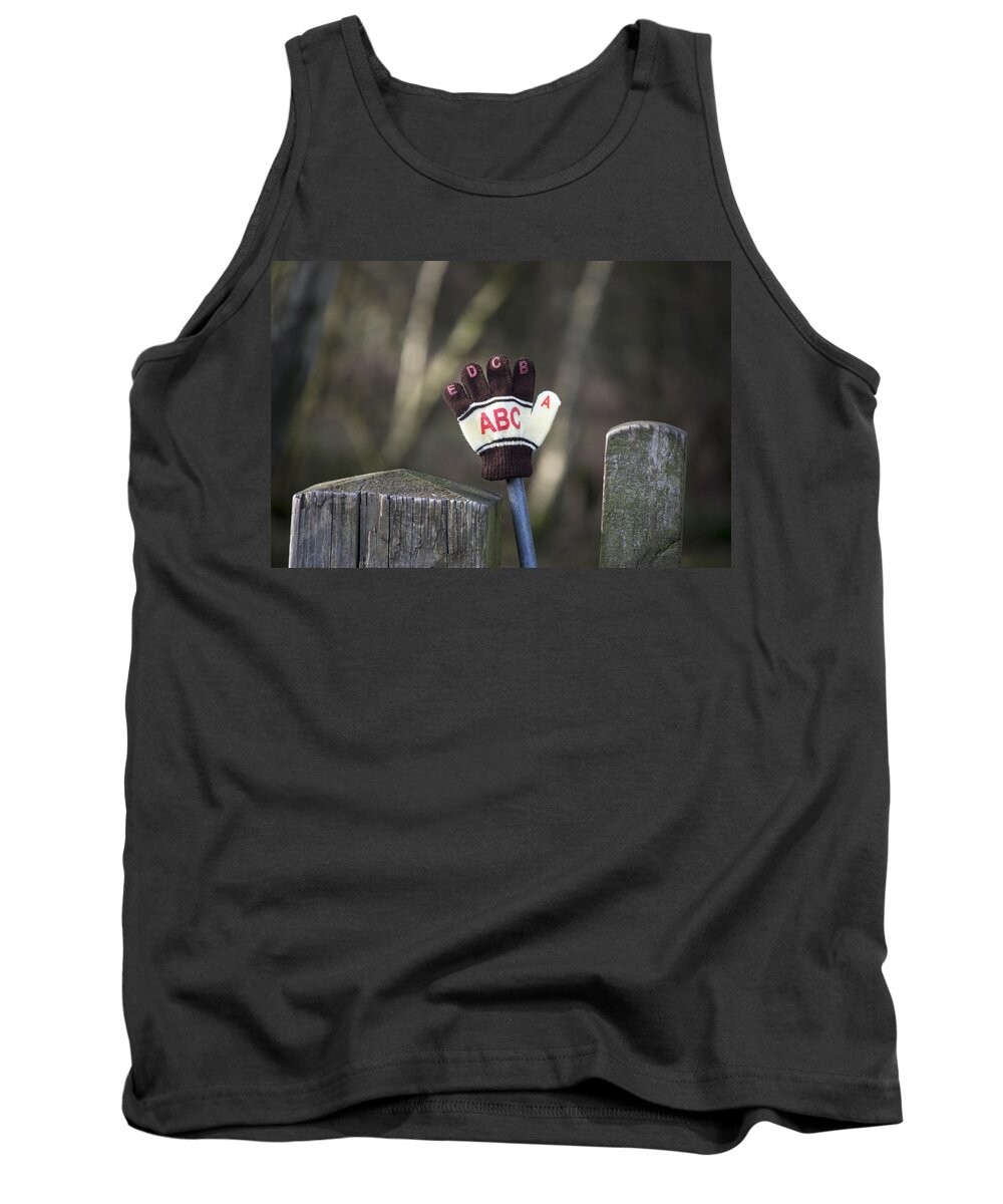 Glove Tank Top featuring the photograph Handy by Spikey Mouse Photography