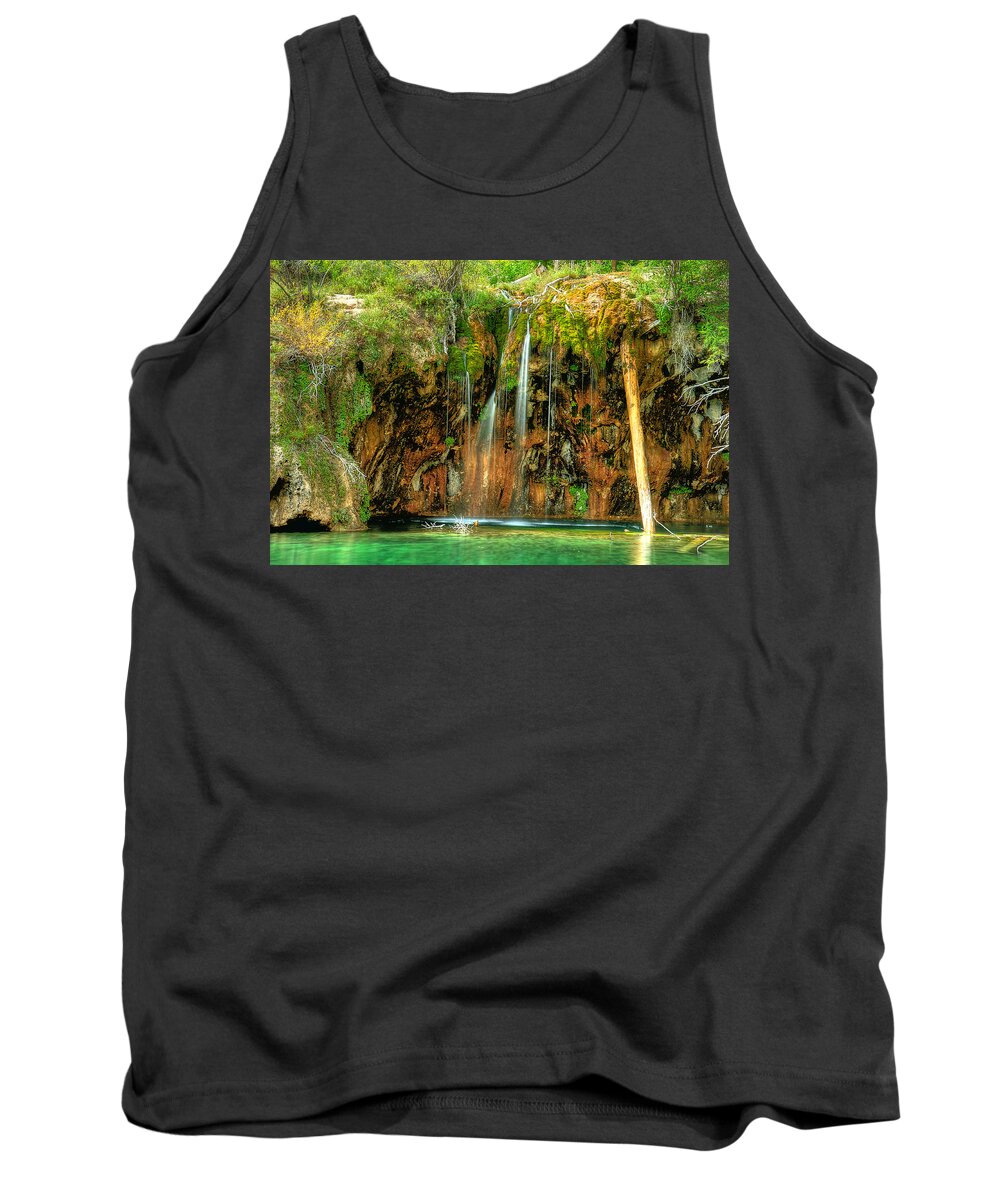 Home Tank Top featuring the photograph Hanging Lake by Richard Gehlbach