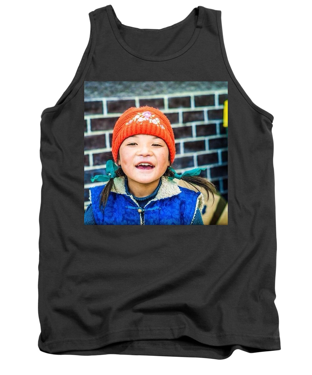 Beautiful Tank Top featuring the photograph Happy by Aleck Cartwright