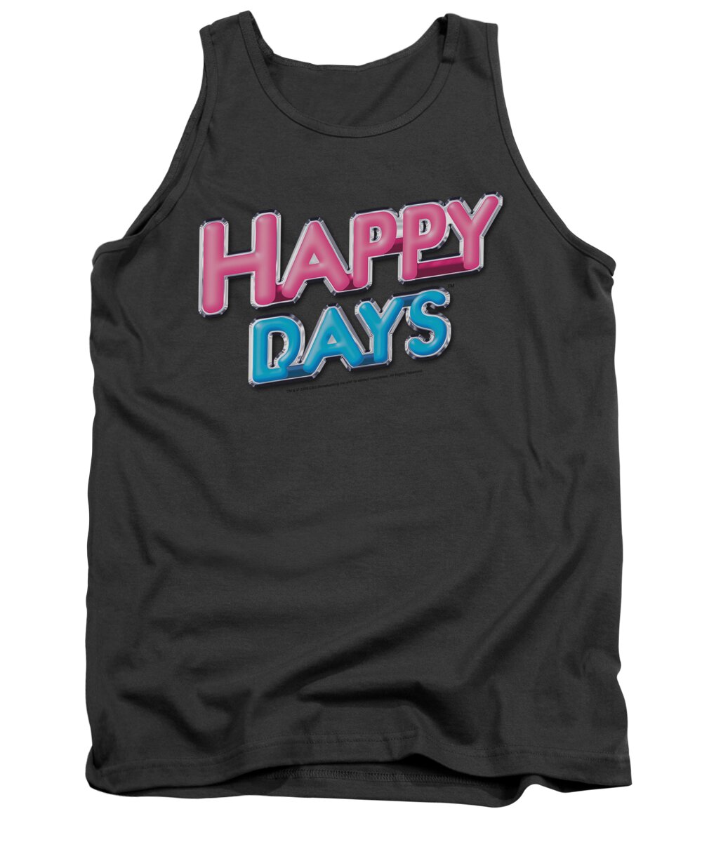 Happy Days Tank Top featuring the digital art Happy Days - Happy Days Logo by Brand A
