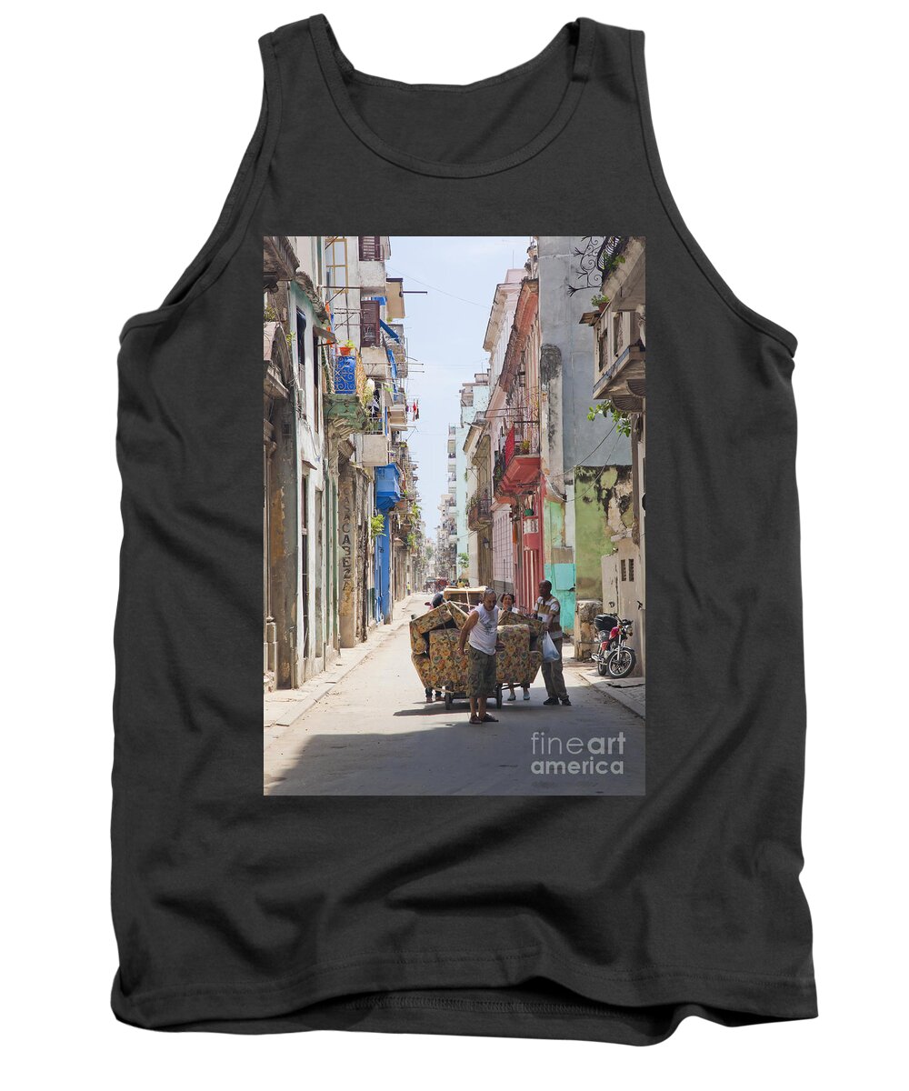 Havana Tank Top featuring the photograph Havana Furniture Removal by Chris Dutton