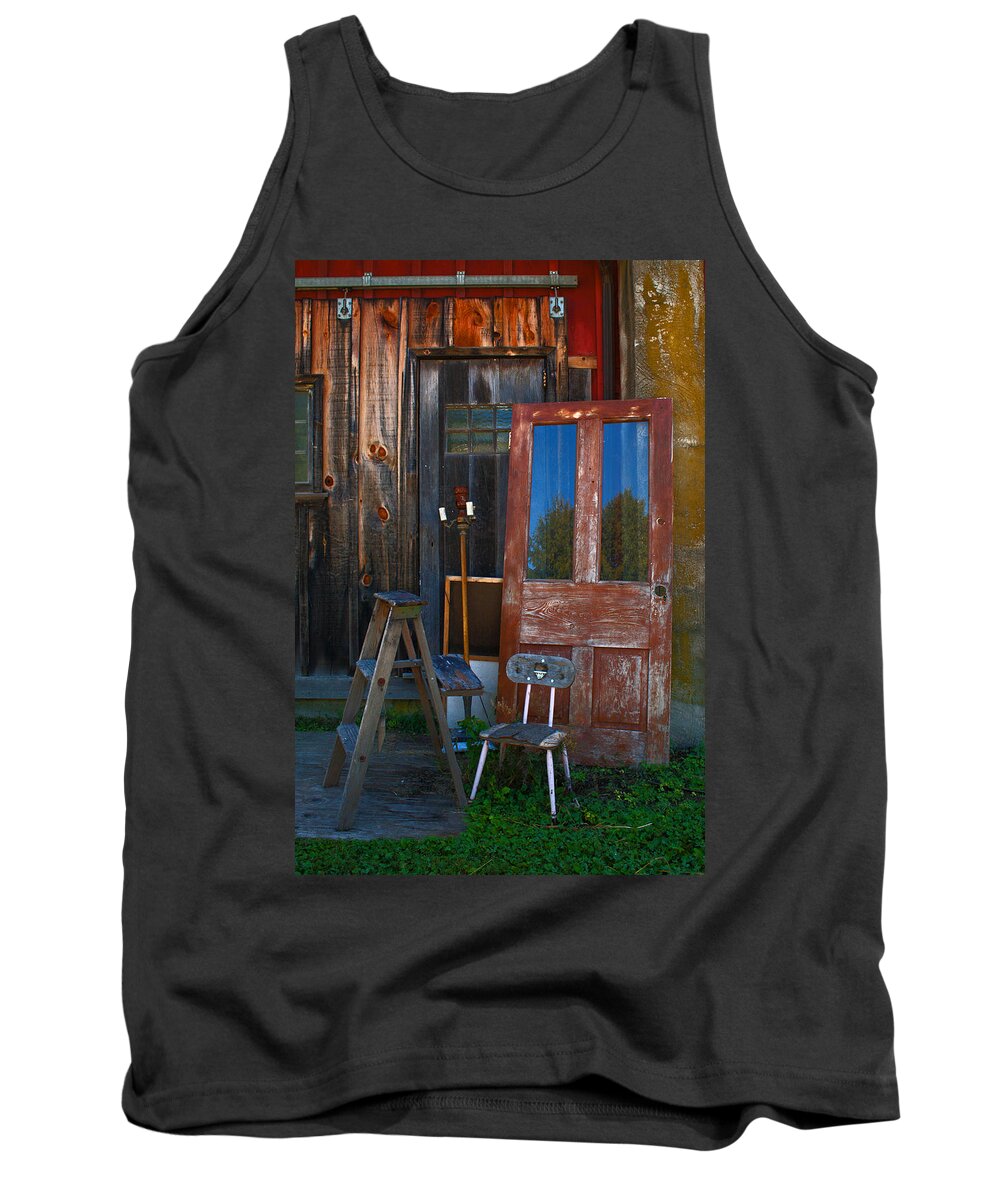 Antiques Tank Top featuring the photograph Have a seat by Michael Porchik