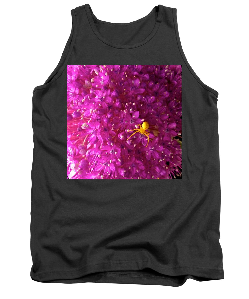 Spider Tank Top featuring the photograph Hitchhiker by Cara Frafjord