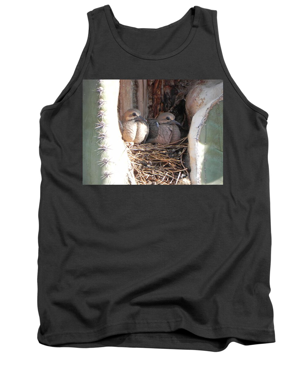 Doves Tank Top featuring the photograph Home All Alone by Deb Halloran