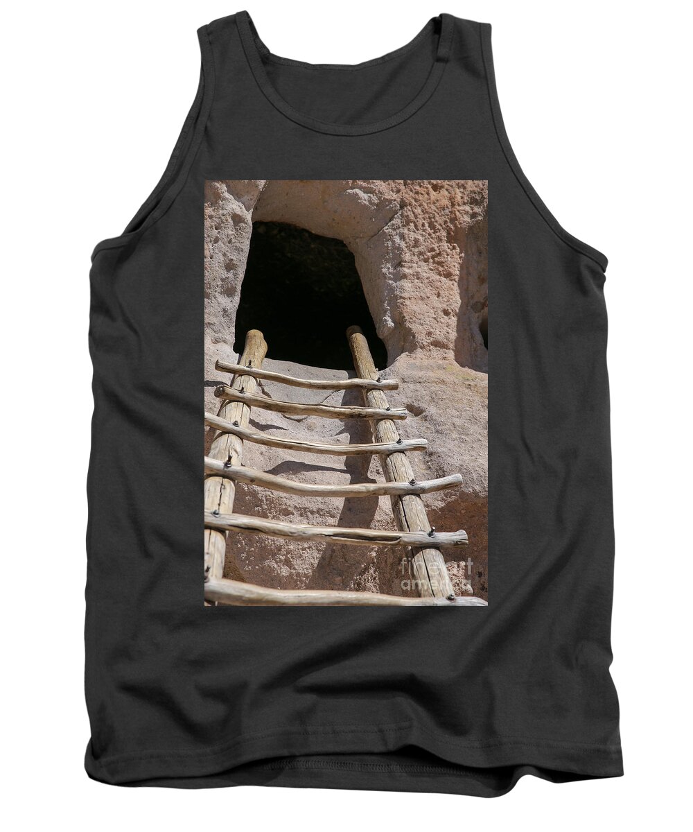 Frijoles Canyon Tank Top featuring the photograph Home in Frijoles Canyon by Lynn Sprowl