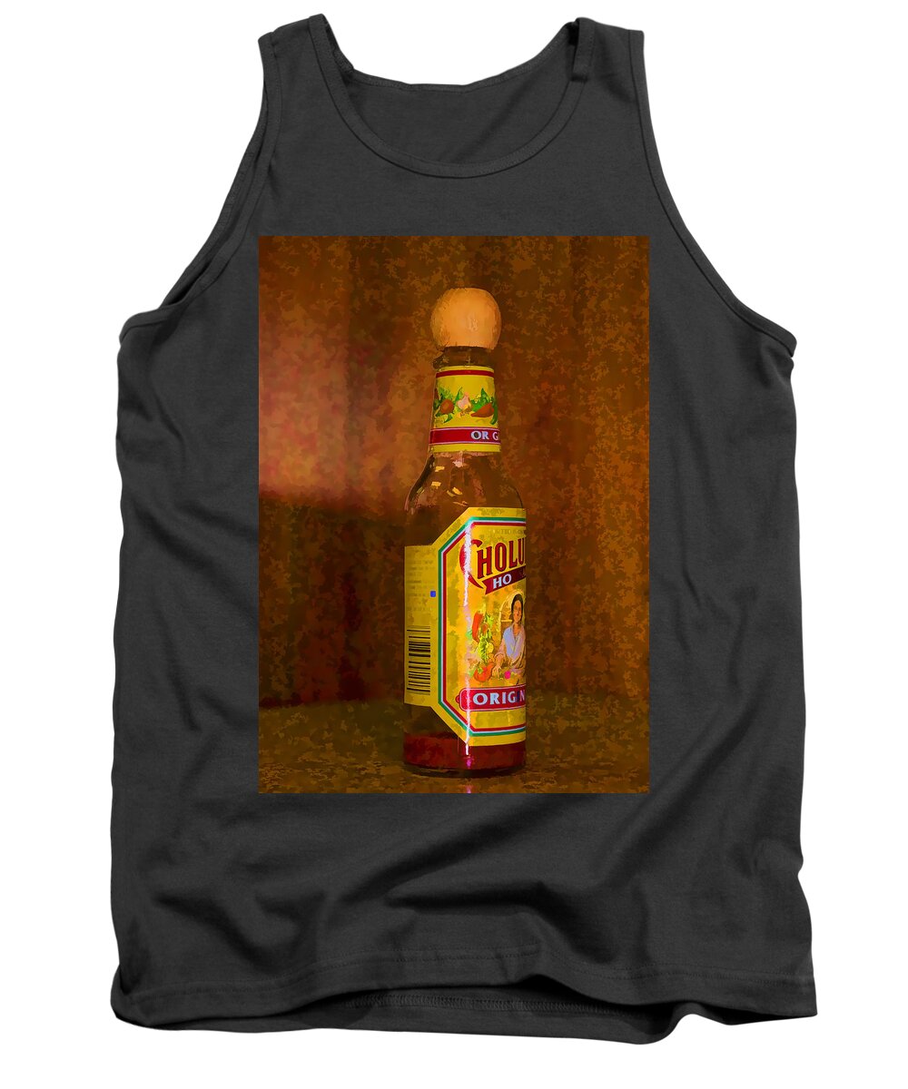 Hot Sauce Tank Top featuring the photograph Hot Sauce two by Cathy Anderson