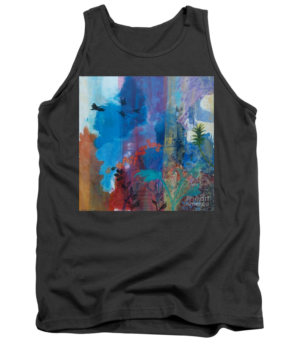 Continuum Tank Top featuring the painting It Ain't A Fable Baby by Robin Pedrero