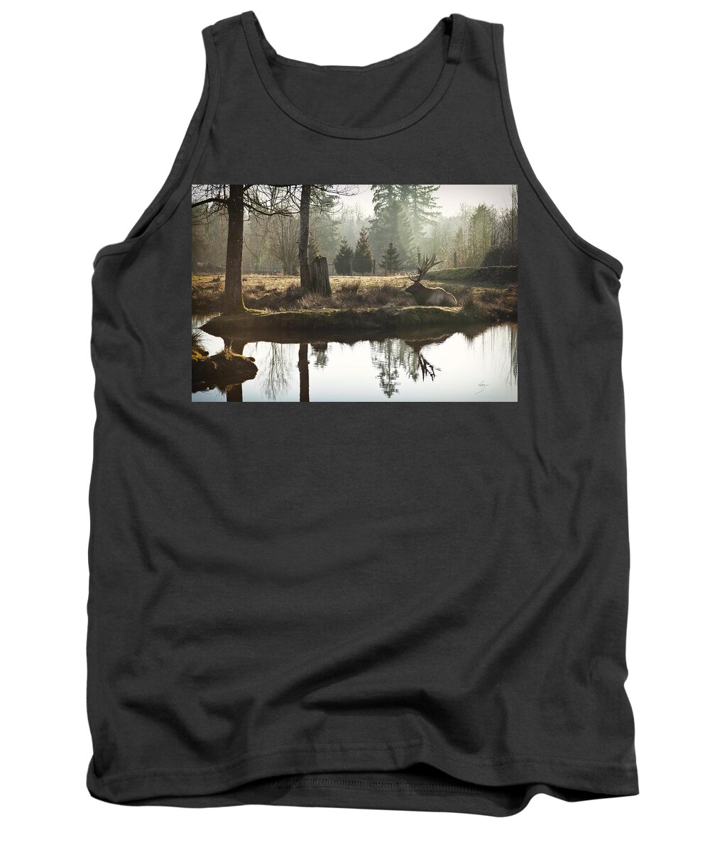 Bull Tank Top featuring the photograph It's All Bull by Monte Arnold