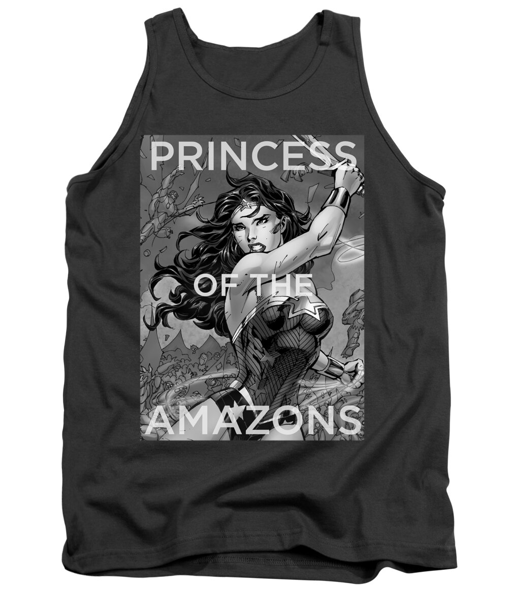 Tank Top featuring the digital art Jla - Princess Of The Amazons by Brand A