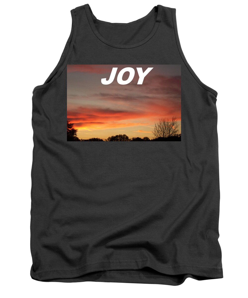 Joy Greeting Card Of A Morning Sunrise Tank Top featuring the photograph Joy by Belinda Lee