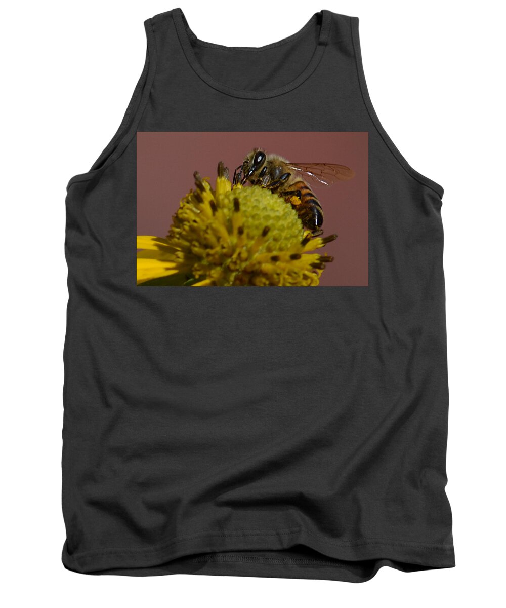 Bee Tank Top featuring the photograph Just Bee by Brad Thornton