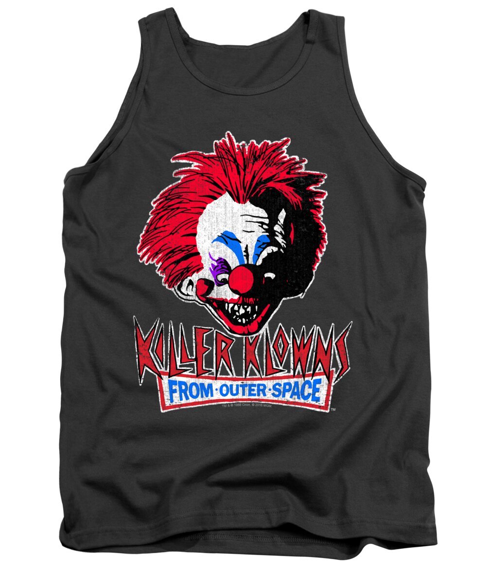  Tank Top featuring the digital art Killer Klowns From Outer Space - Rough Clown by Brand A