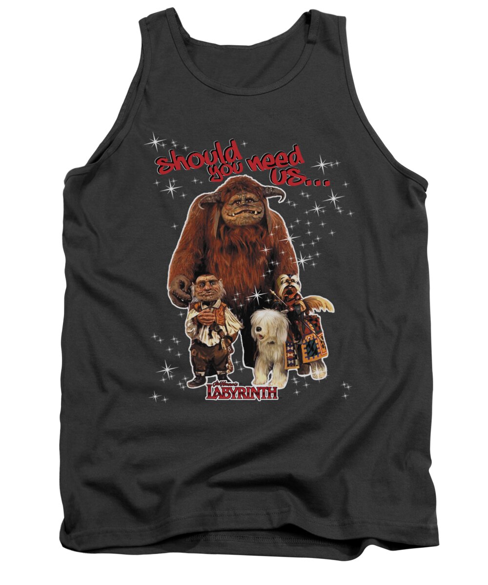 Labyrinth Tank Top featuring the digital art Labyrinth - Should You Need Us by Brand A