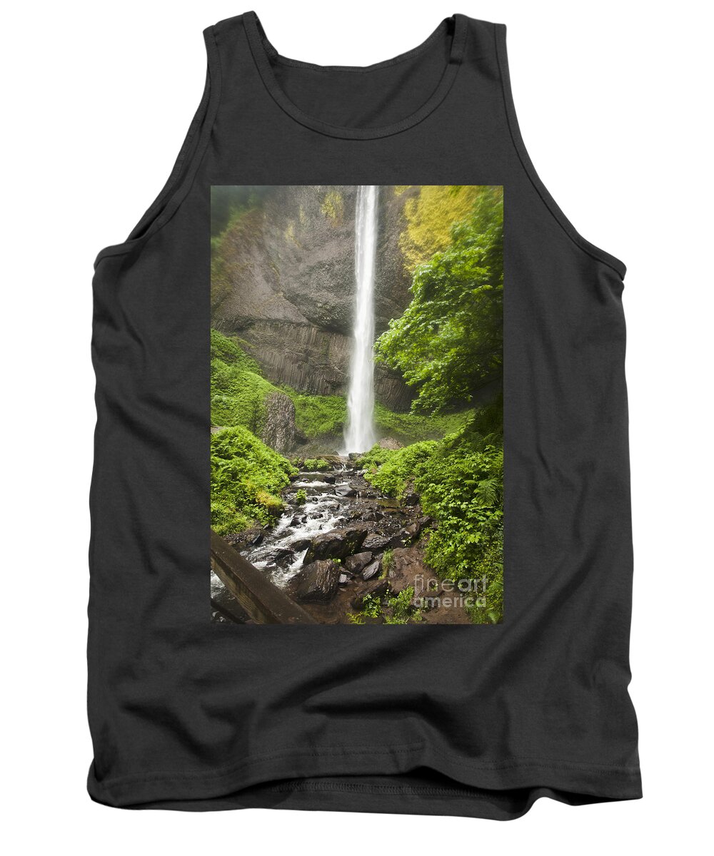 Waterfall Tank Top featuring the photograph Latourelle Falls 10a by Rich Collins