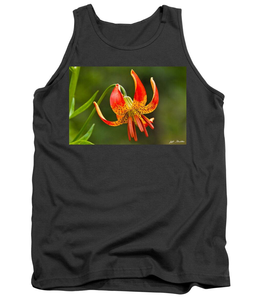 Beauty In Nature Tank Top featuring the photograph Leopard Lily in Bloom by Jeff Goulden