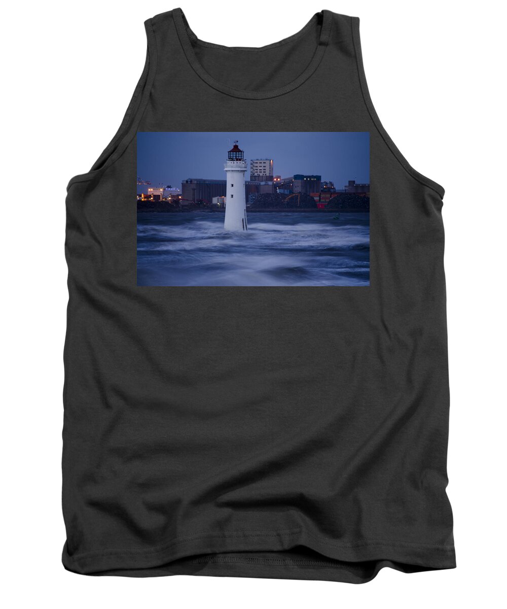 Lighthouse Tank Top featuring the photograph Lighthouse in the Storm by Spikey Mouse Photography