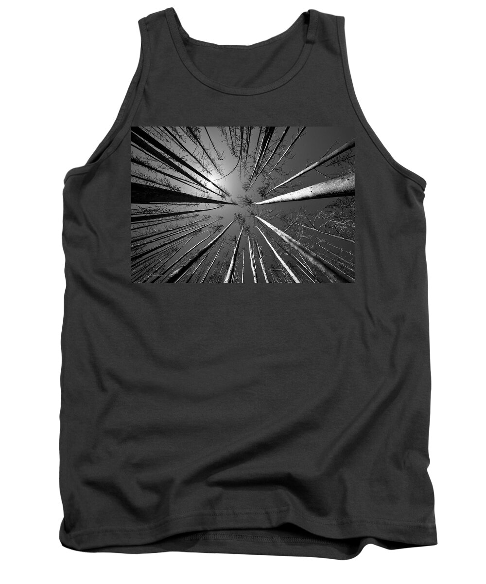 Beautiful Tank Top featuring the photograph Line Creek Burn Area 8 BW by Roger Snyder