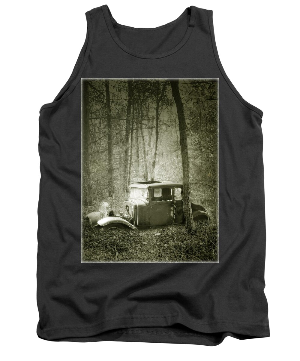 Cars Tank Top featuring the photograph Lost in the Woods by John Anderson