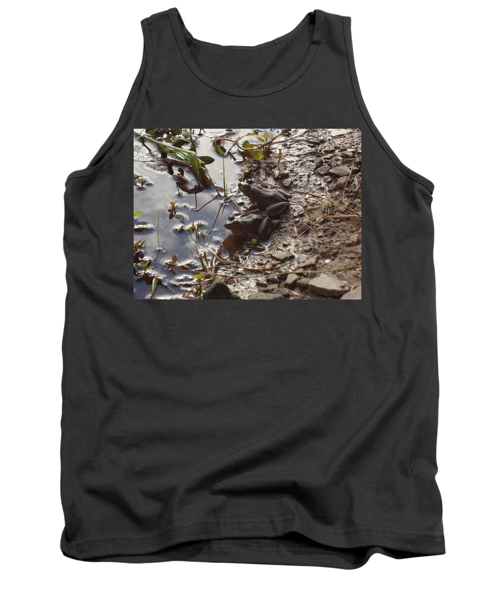 Frog Tank Top featuring the photograph Love Frogs by Michael Porchik