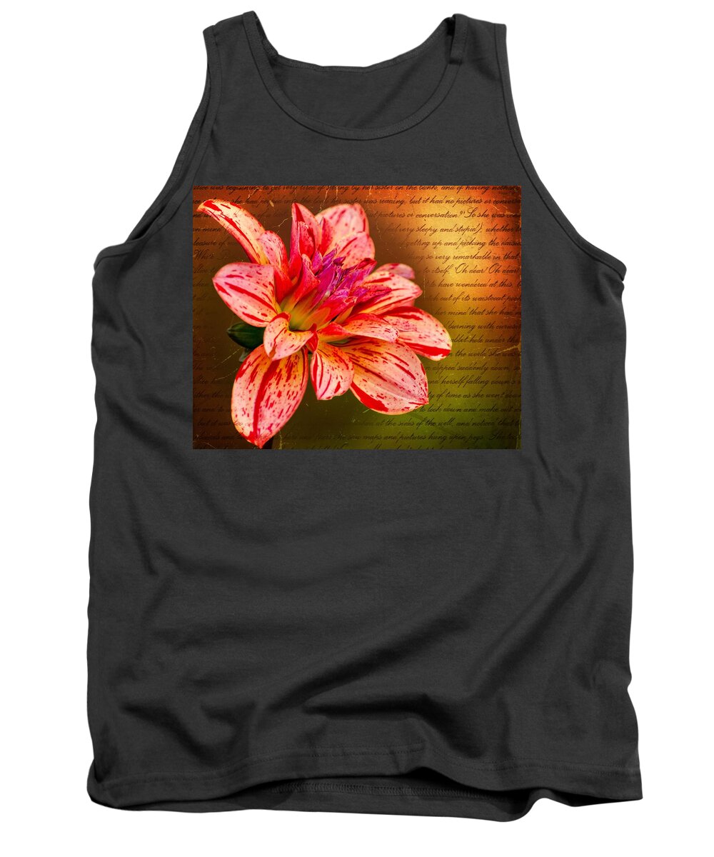 Flower Tank Top featuring the photograph Love Letter To Dahlia by Jordan Blackstone