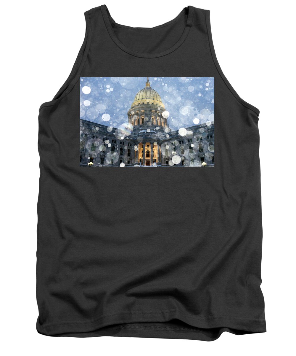 Snow Tank Top featuring the photograph Madisonian Winter by Todd Klassy