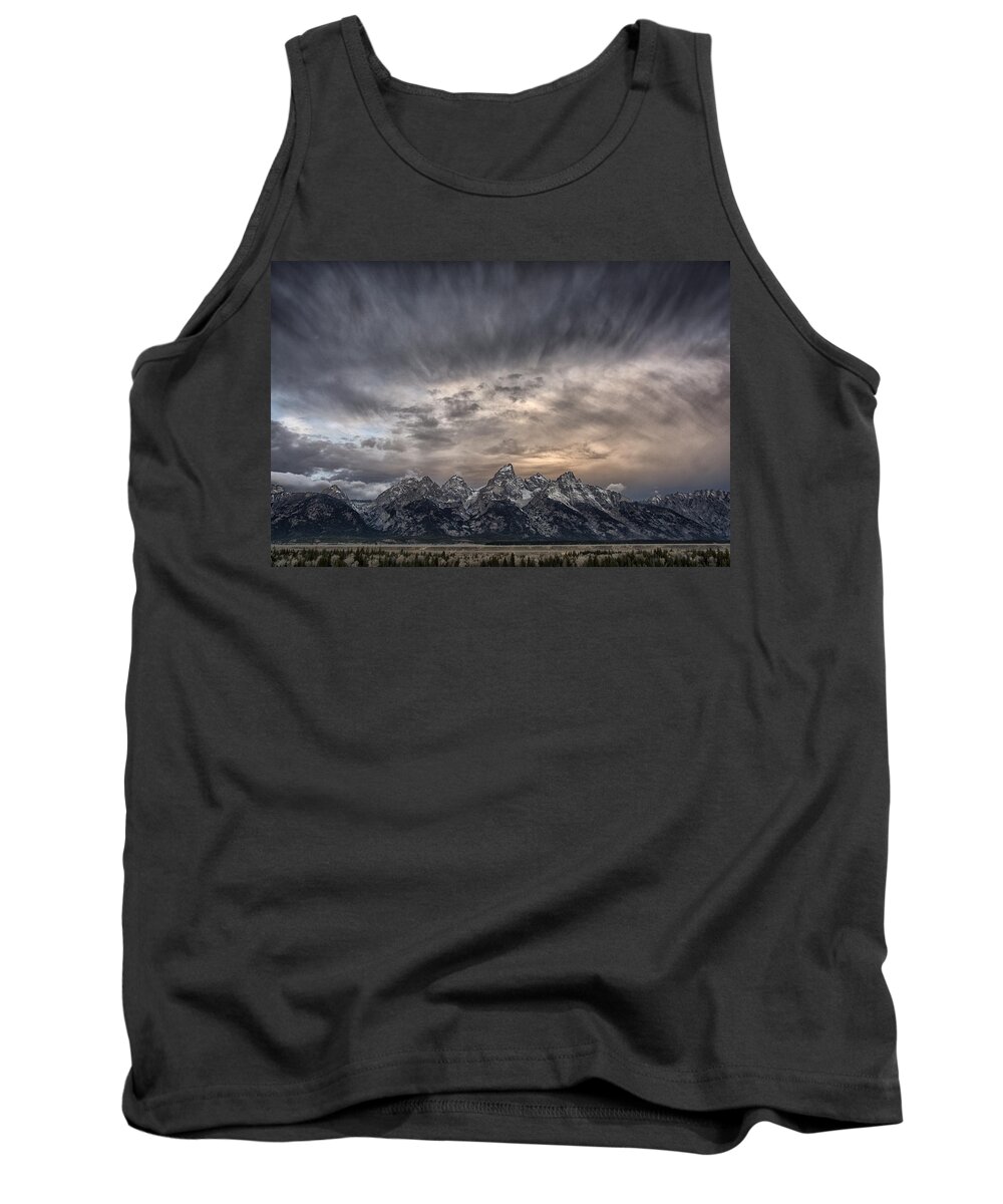 Wyoming Tank Top featuring the photograph Magic Mountain by Robert Fawcett