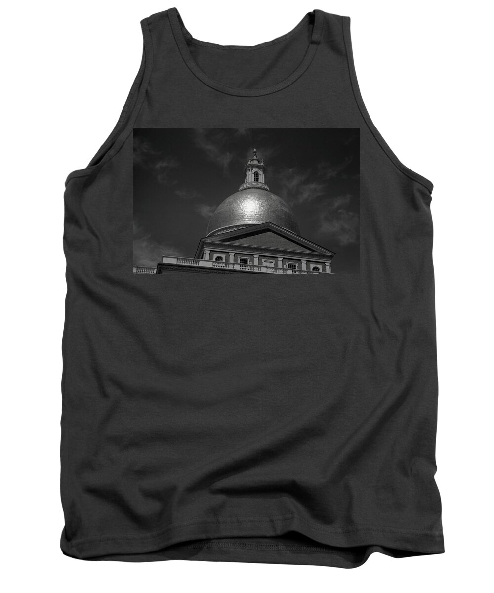Architecture Tank Top featuring the photograph Massachusetts State House Dome by John Schneider