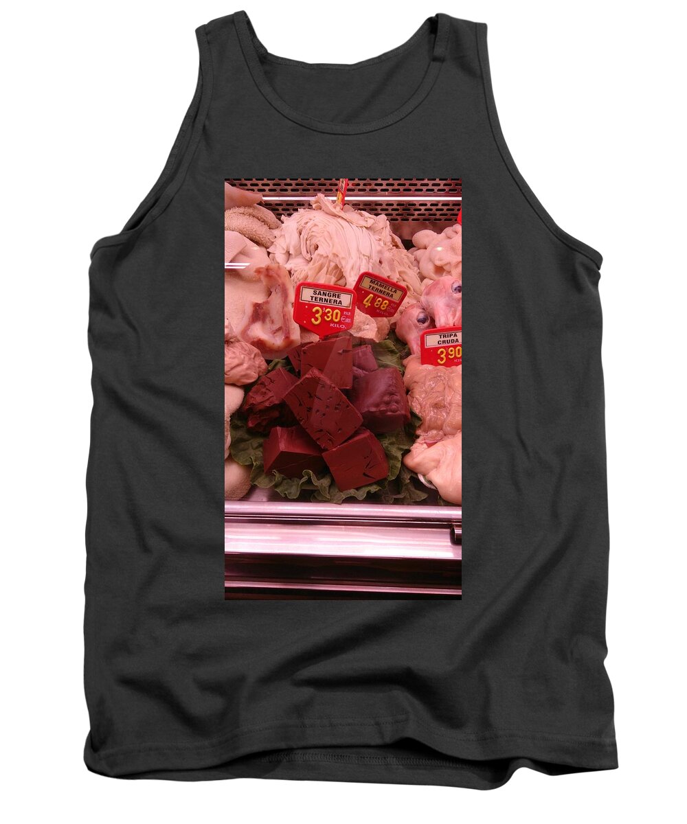 Meats Tank Top featuring the photograph Meats by Moshe Harboun