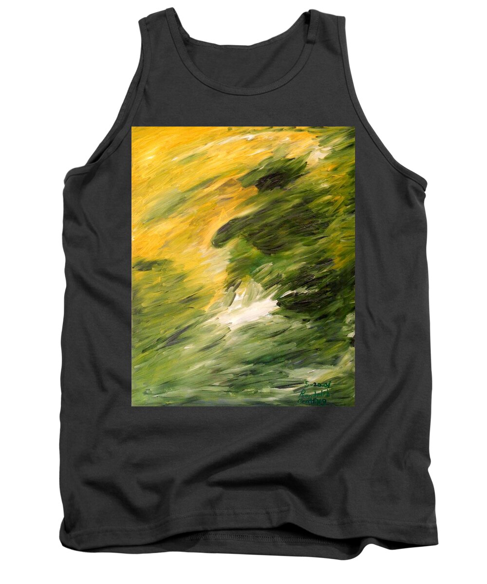 Abstract Tank Top featuring the painting Meditation by Randolph Gatling