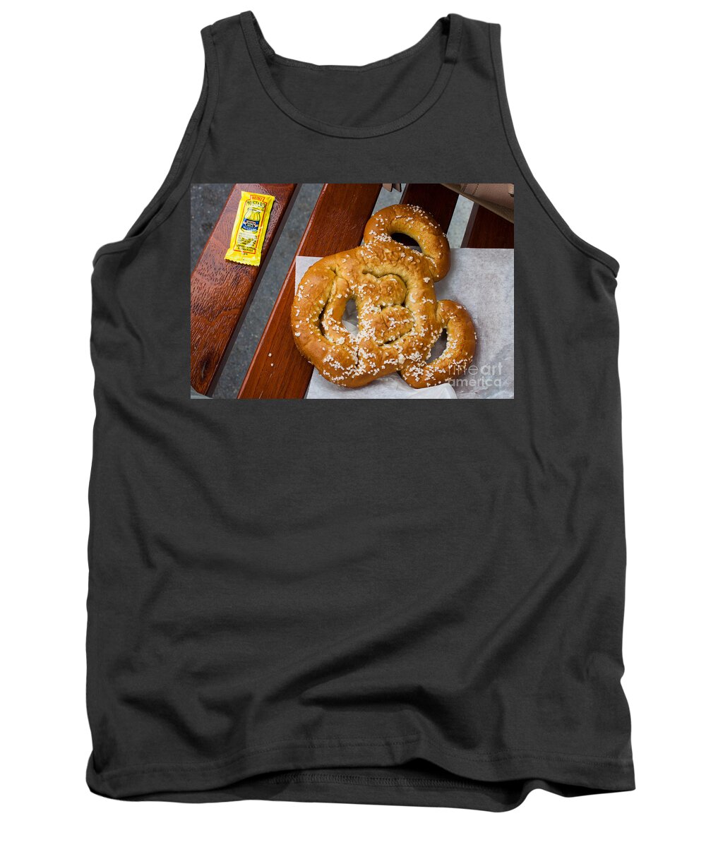 Disney World Tank Top featuring the photograph Mickey Mouse Shaped Pretzel by Thomas Marchessault