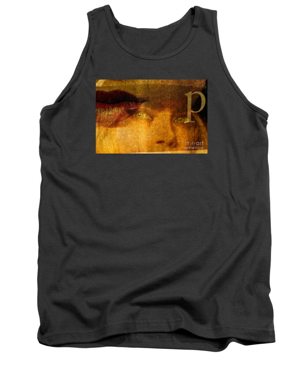Lips Tank Top featuring the photograph Miss P by Michael Cinnamond