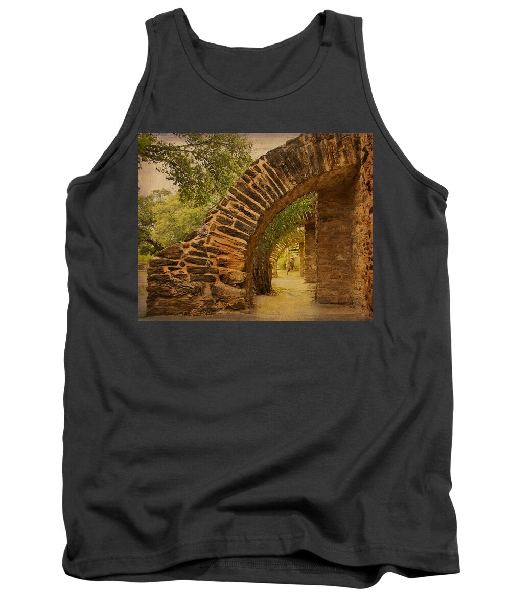 Mission San Jose Arches Tank Top featuring the photograph Mission San Jose Arches 2 by Jemmy Archer