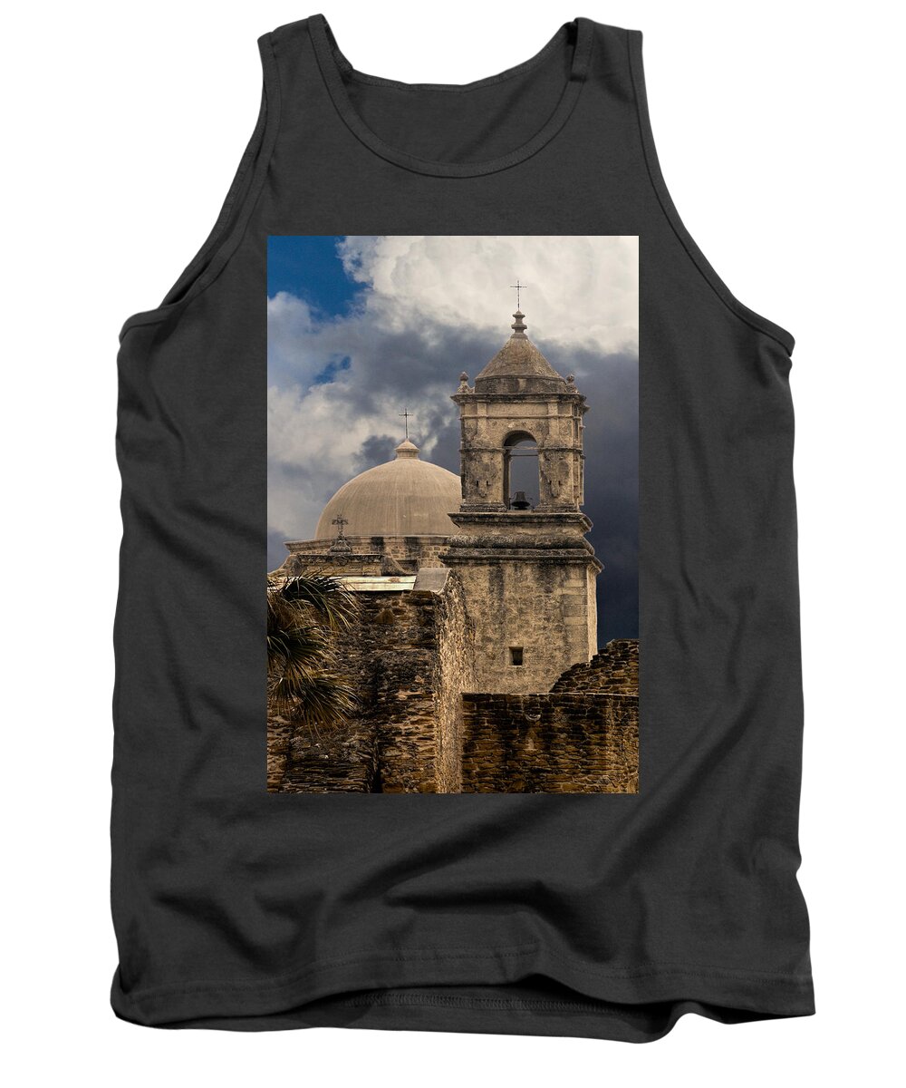 Architecture Tank Top featuring the photograph Mission San Jose II by David and Carol Kelly