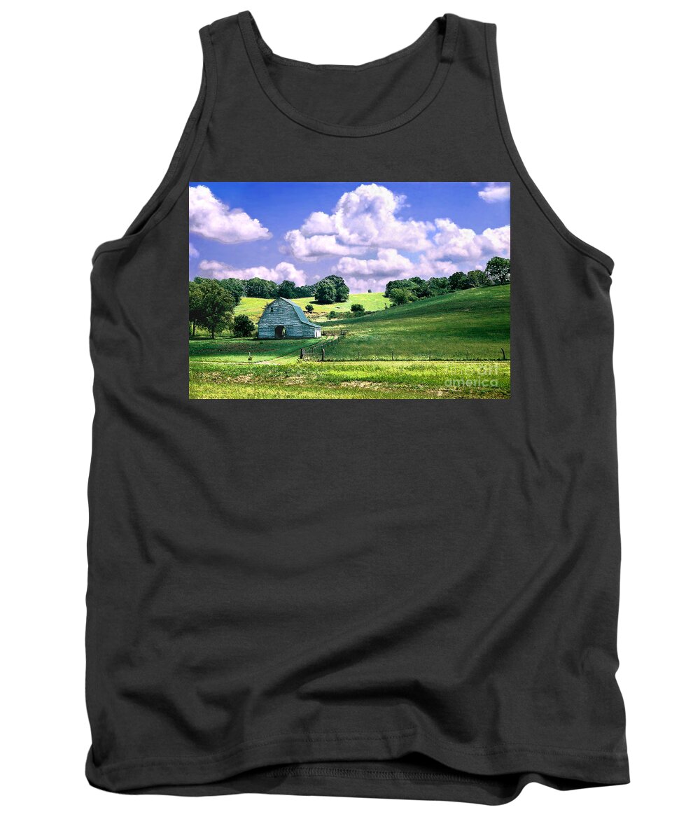 Landscape Tank Top featuring the photograph Missouri River Valley by Steve Karol